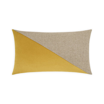 D.V. KAP HOME   14" x 24" Jefferson Lumbar Pillow - Curry Color block    - 2691-C-1424