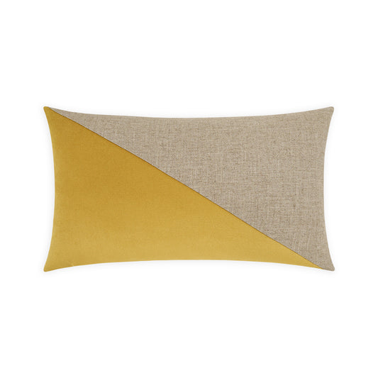 D.V. KAP HOME   14" x 24" Jefferson Lumbar Pillow - Curry Color block    - 2691-C-1424