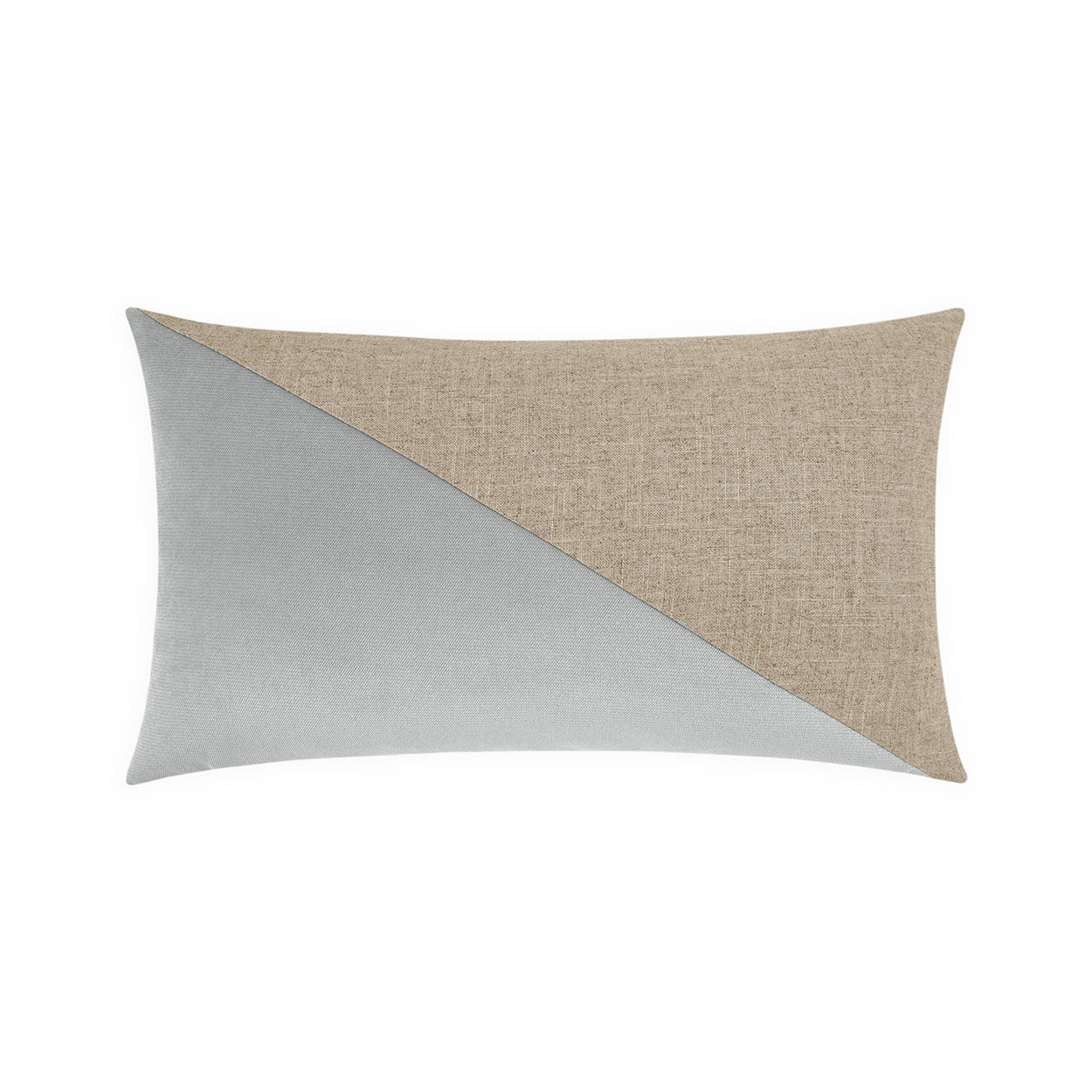 D.V. KAP HOME   14" x 24" Jefferson Lumbar Pillow - Glacier Color block    - 2691-GL-1424