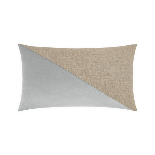 D.V. KAP HOME   14" x 24" Jefferson Lumbar Pillow - Glacier Color block    - 2691-GL-1424
