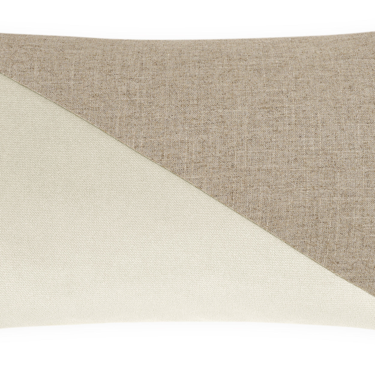 D.V. KAP HOME   14" x 24" Jefferson Lumbar Pillow - Ivory Color block    - 2691-I-1424