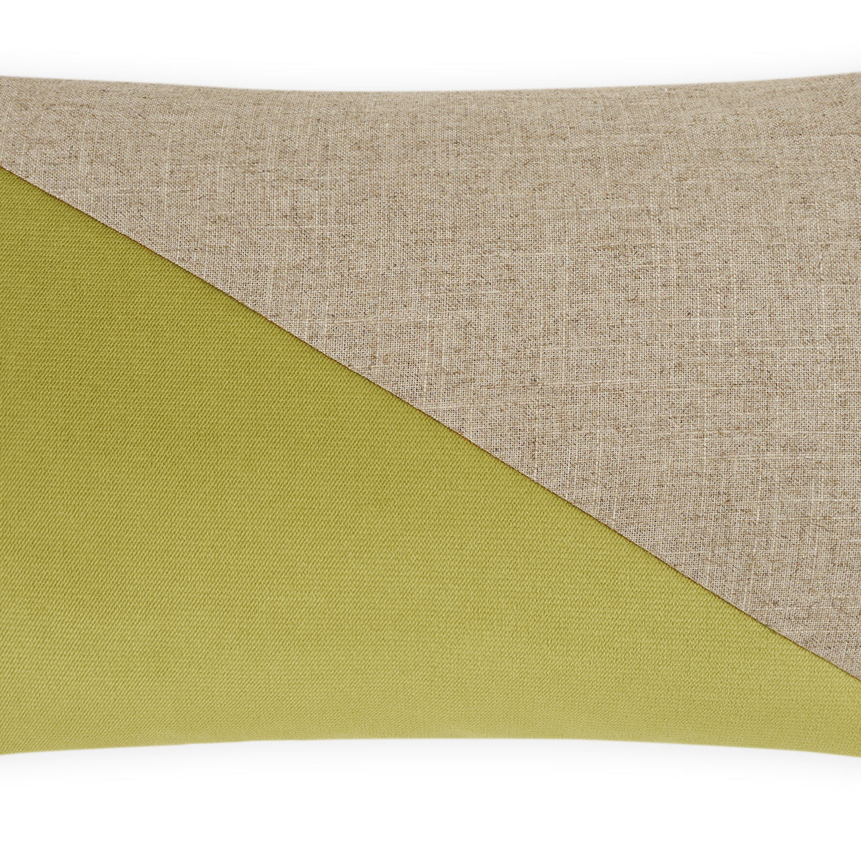 D.V. KAP HOME   14" x 24" Jefferson Lumbar Pillow - Lime Color block    - 2691-LM-1424