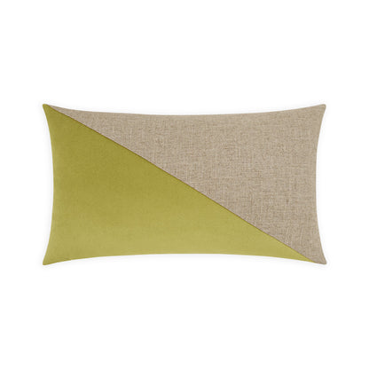 D.V. KAP HOME   14" x 24" Jefferson Lumbar Pillow - Lime Color block    - 2691-LM-1424