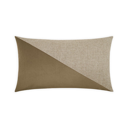 D.V. KAP HOME   14" x 24" Jefferson Lumbar Pillow - Otter Color block    - 2691-O-1424