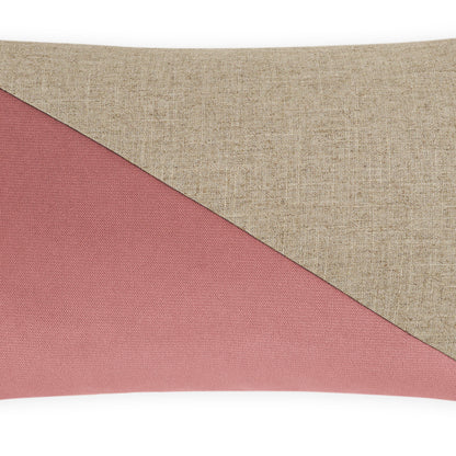 D.V. KAP HOME   14" x 24" Jefferson Lumbar Pillow - Orchid Color block    - 2691-OR-1424