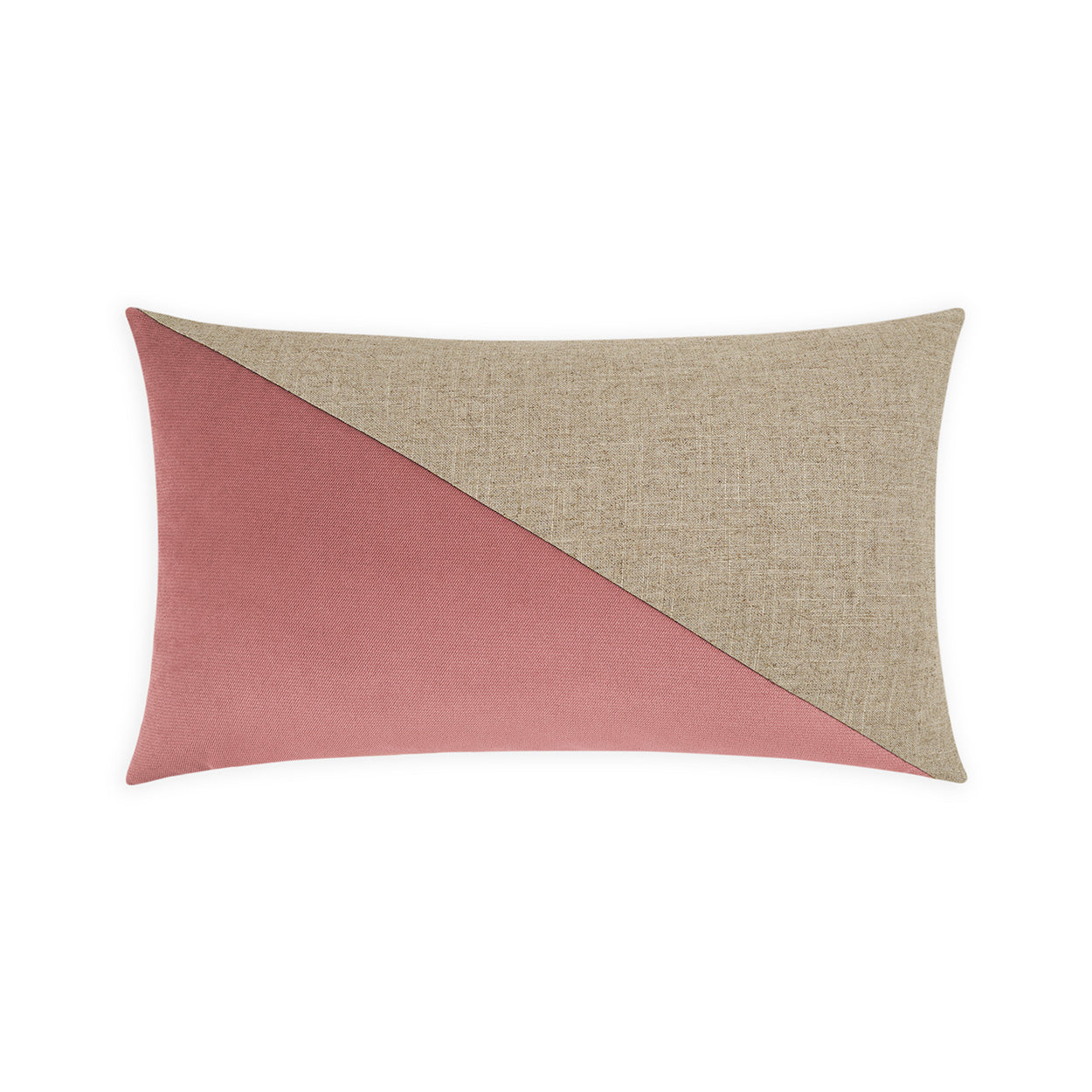 D.V. KAP HOME   14" x 24" Jefferson Lumbar Pillow - Orchid Color block    - 2691-OR-1424