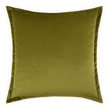 D.V. KAP HOME   24" x 24" Belvedere Flange Pillow - Aloe Solid    - 2692-A-2424
