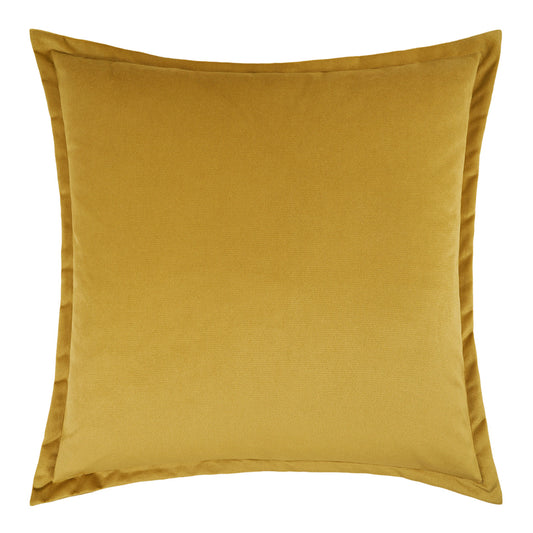 D.V. KAP HOME   24" x 24" Belvedere Flange Pillow - Curry Solid    - 2692-C-2424