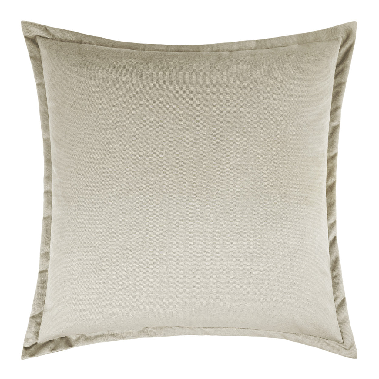 D.V. KAP HOME   24" x 24" Belvedere Flange Pillow - Ivory Solid    - 2692-I-2424