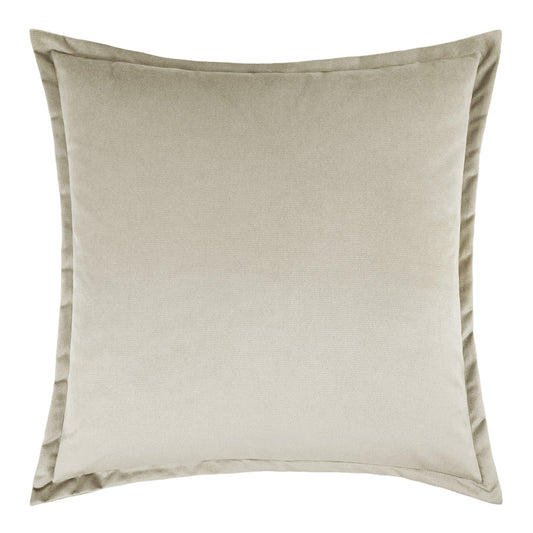D.V. KAP HOME   24" x 24" Belvedere Flange Pillow - Ivory Solid    - 2692-I-2424