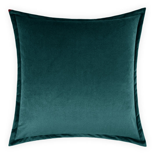 D.V. KAP HOME   24" x 24" Belvedere Flange Pillow - Laguna Solid    - 2692-LG-2424