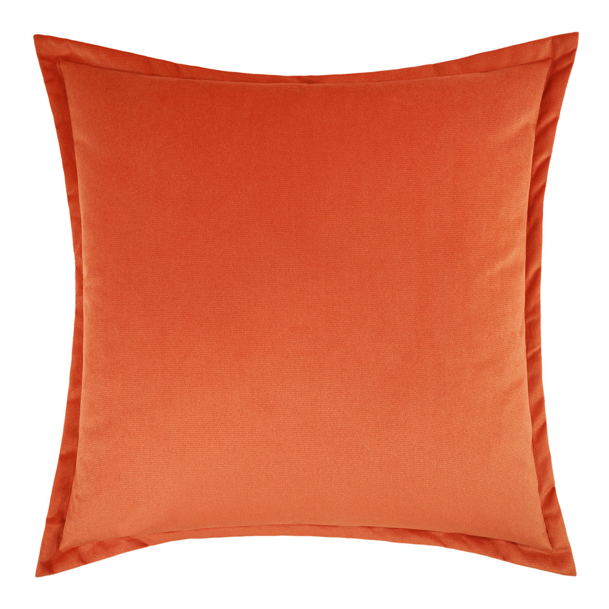 D.V. KAP HOME   24" x 24" Belvedere Flange Pillow - Mango Solid    - 2692-M-2424