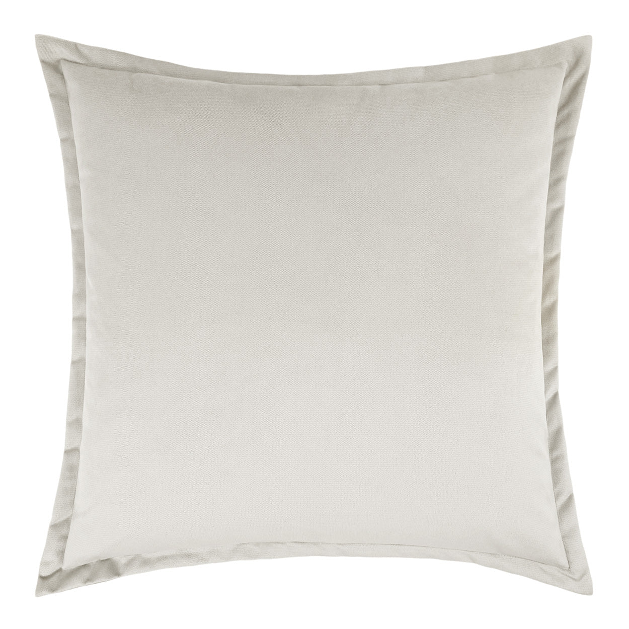 D.V. KAP HOME   24" x 24" Belvedere Flange Pillow - Marshmallow Solid    - 2692-MR-2424