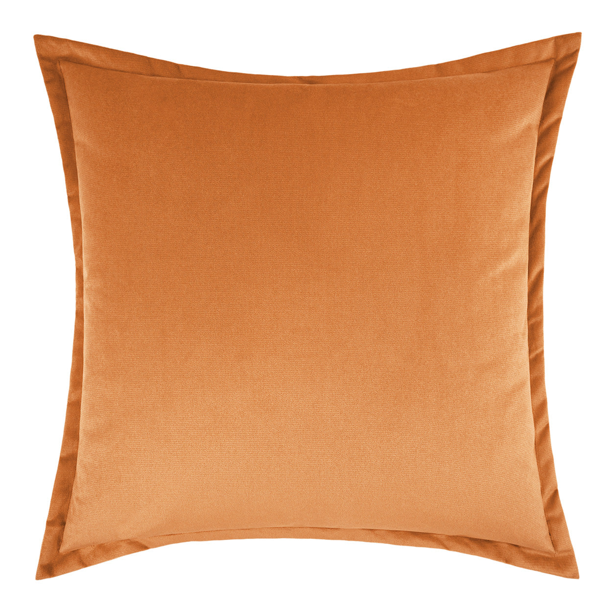 D.V. KAP HOME   24" x 24" Belvedere Flange Pillow - Satsuma Solid    - 2692-ST-2424