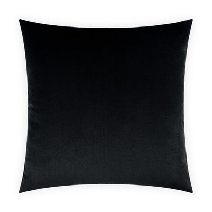 D.V. KAP HOME   24" x 24" Belvedere Pillow - Black Solid    - 2694-BL-2424