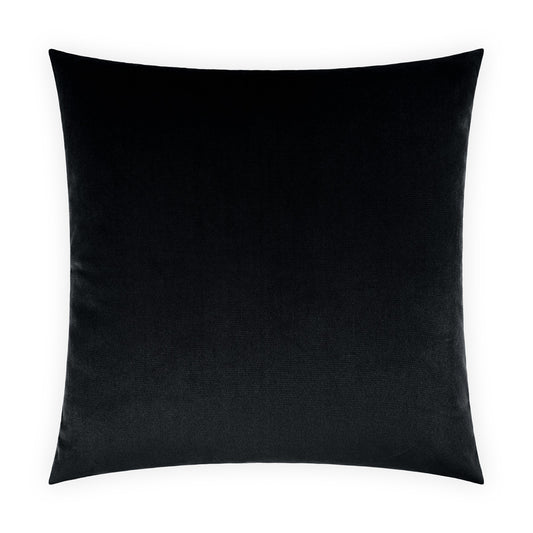 D.V. KAP HOME   24" x 24" Belvedere Pillow - Black Solid    - 2694-BL-2424