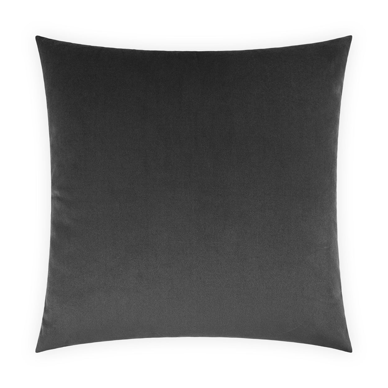 D.V. KAP HOME   24" x 24" Belvedere Pillow - Charcoal Solid    - 2694-CH-2424