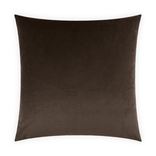D.V. KAP HOME   24" x 24" Belvedere Pillow - Espresso Solid    - 2694-E-2424