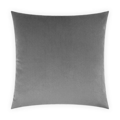 D.V. KAP HOME   24" x 24" Belvedere Pillow - Graphite Solid    - 2694-GR-2424