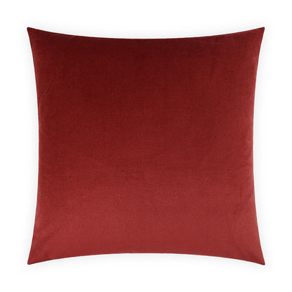 Sangria solid square throw pillow for decorative home decor.