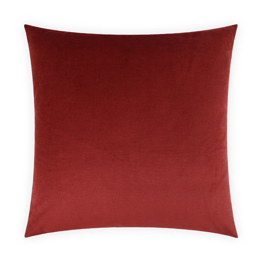 D.V. KAP HOME   24" x 24" Belvedere Pillow - Sangria Solid    - 2694-S-2424