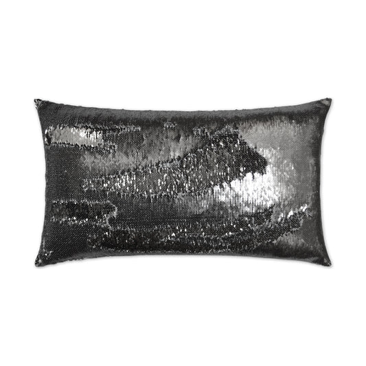 D.V. KAP HOME   14" x 24" Hylee Lumbar Pillow - Pewter Glam    - 2696-P-1424