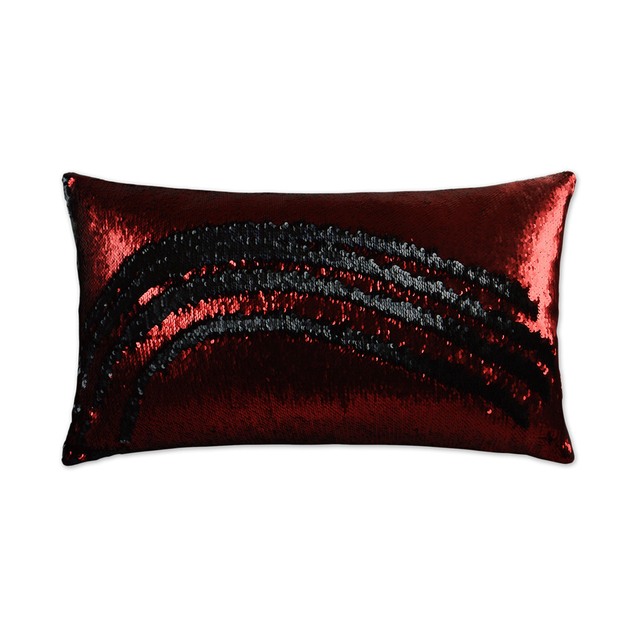 D.V. KAP HOME   14" x 24" Hylee Lumbar Pillow - Sangria Glam    - 2696-S-1424