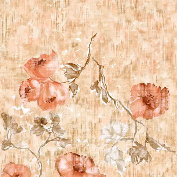 Galerie Wallcoverings Julie Feels Home Petunia Flowers Galerie Wallcoverings  Orange   - GH26963-23