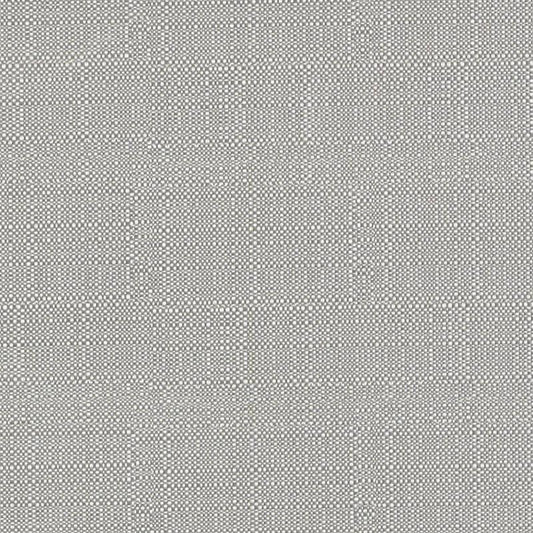 Grey woven fabric swatch with fine heathered texture and subtle micro-check pattern.