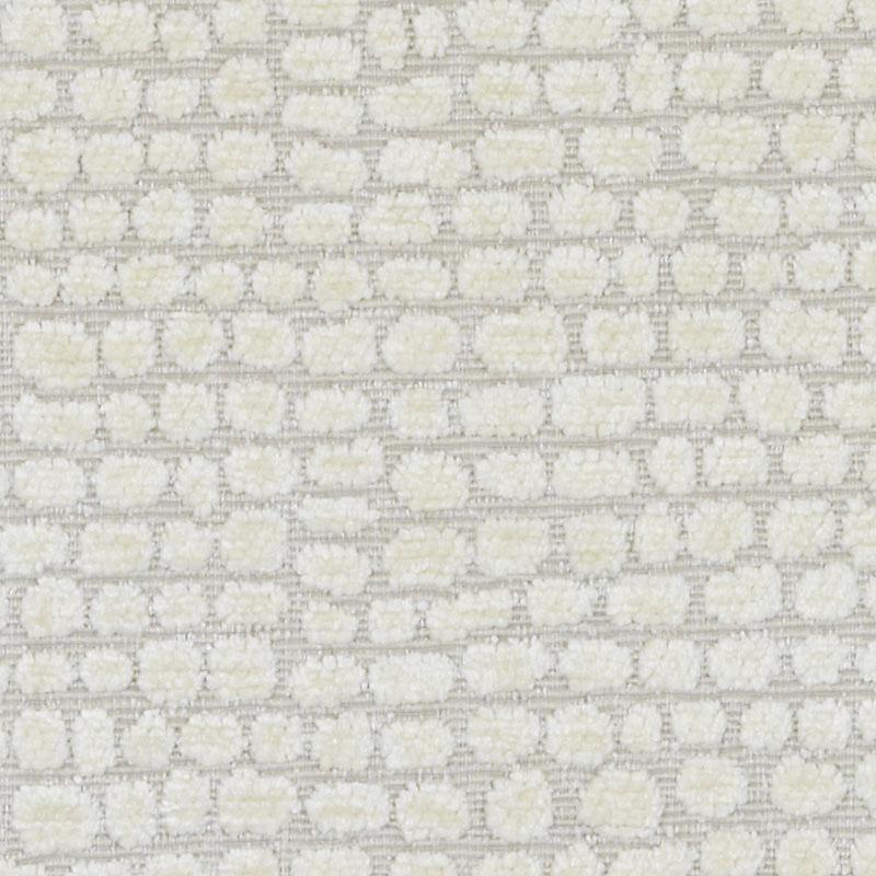 Cream boucle upholstery fabric in parchment tone with a softly textured woven surface.