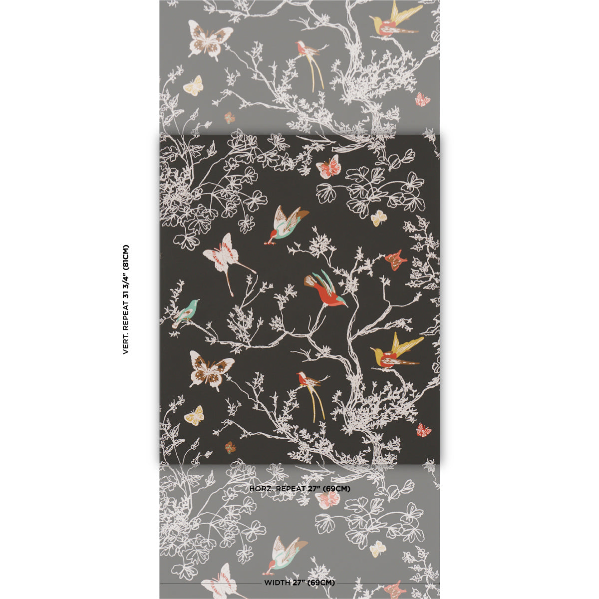 SCHUMACHER  PERENNIAL FAVORITES BIRDS & BUTTERFLIES   Graphite   - 2704422