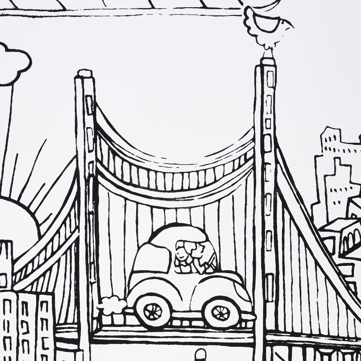 SCHUMACHER WALLCOVERING  EXUBERANT PRINTS NEW YORK  NEW YORK   BLACK ON WHITE   - 2705530