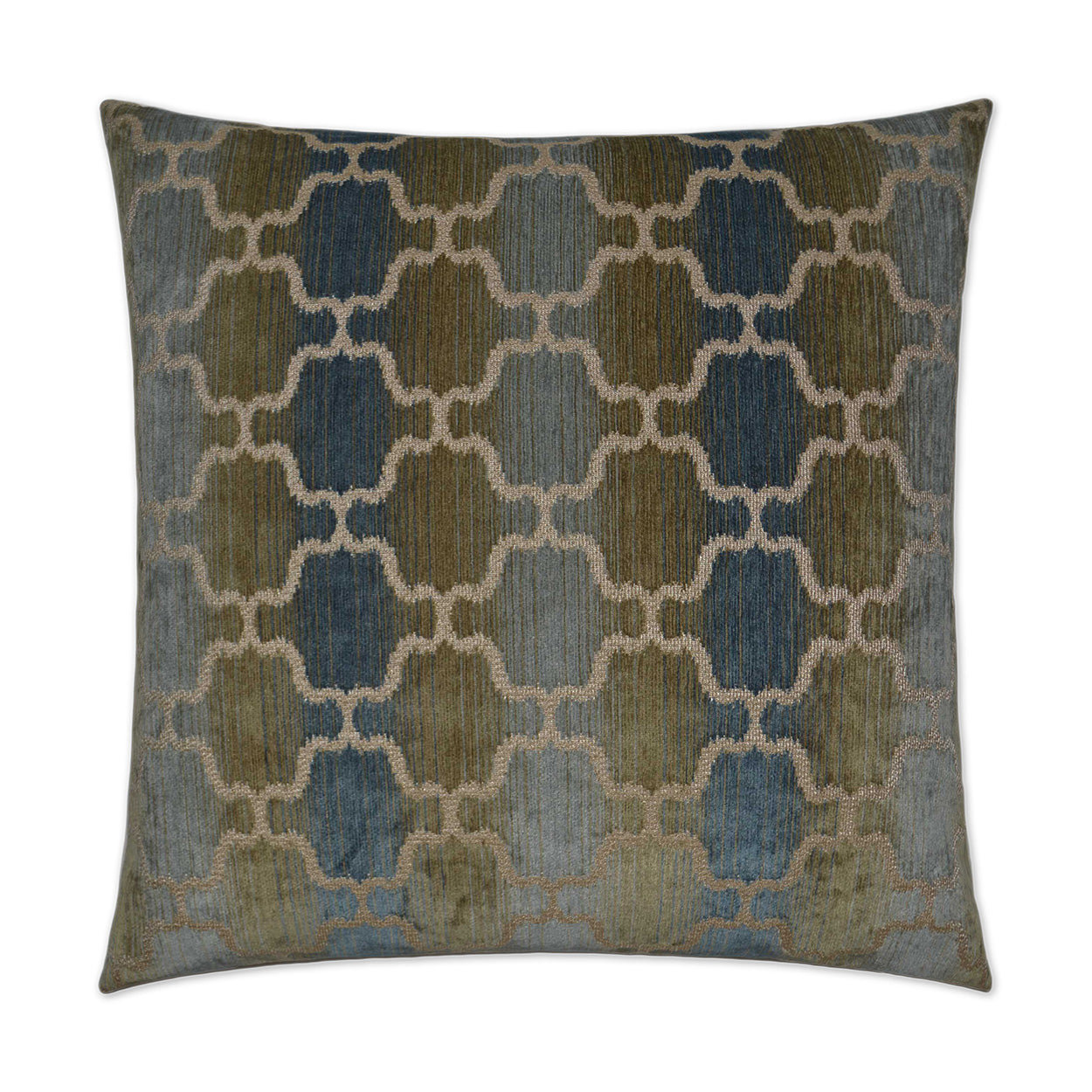 D.V. KAP HOME   24" x 24" Vendura Pillow - Aqua Global    - 2707-A-2424