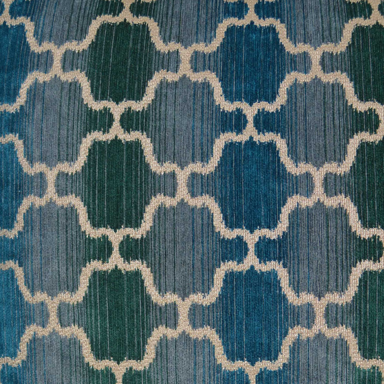 D.V. KAP HOME   24" x 24" Vendura Pillow - Blue Traditional, Global    - 2707-B-2424