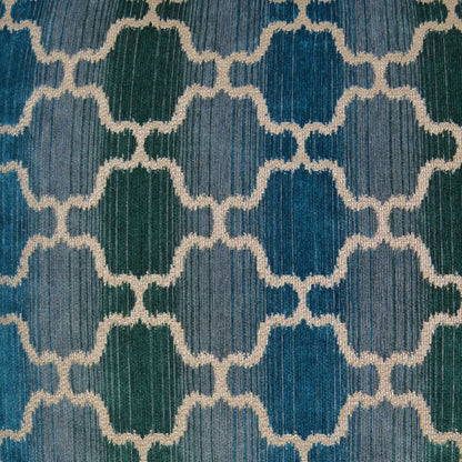 D.V. KAP HOME   24" x 24" Vendura Pillow - Blue Traditional, Global    - 2707-B-2424