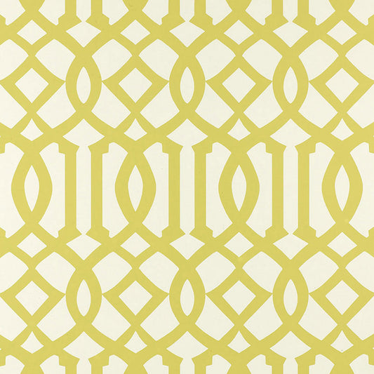 SCHUMACHER WALLCOVERING  PRINT HAPPY IMPERIAL TRELLIS   CITRINE   - 2707213