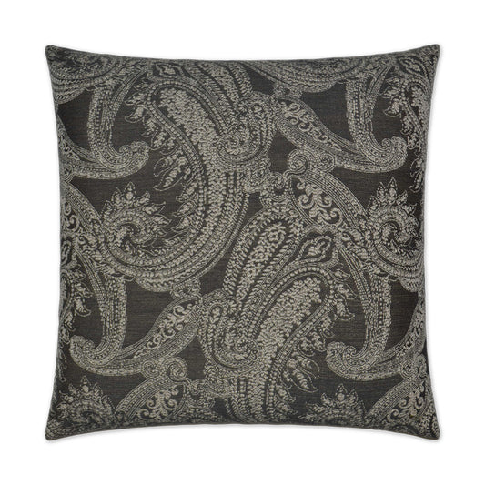 D.V. KAP HOME   24" x 24" Ravel Pillow - Grey Traditional    - 2708-G-2424