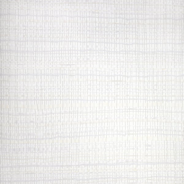 Cream wallcovering with a subtle crosshatched grid texture and visible threads.