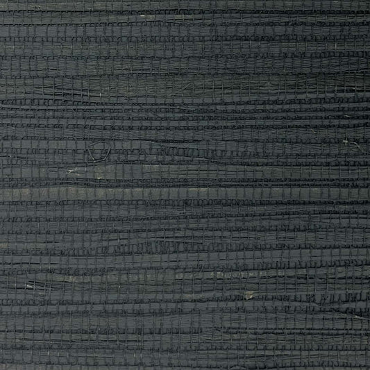 JF Fabrics -Wallpaper 2710 98 Wallpaper Charcoal  Grasscloth - 8938098 WF9061