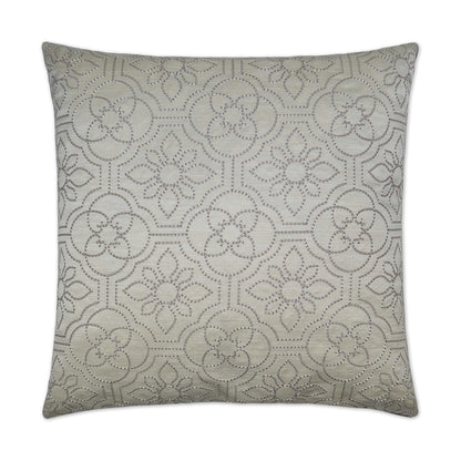 D.V. KAP HOME   24" x 24" Ruched Up Pillow - Ivory Transitional, Floral    - 2719-I-2424