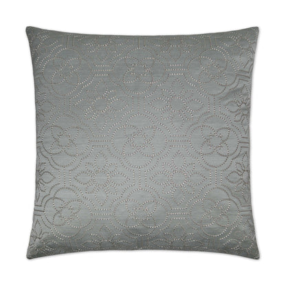 D.V. KAP HOME   24" x 24" Ruched Up Pillow - Mist Transitional, Floral    - 2719-M-2424