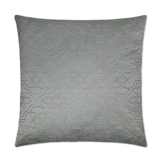 D.V. KAP HOME   24" x 24" Ruched Up Pillow - Mist Transitional, Floral    - 2719-M-2424
