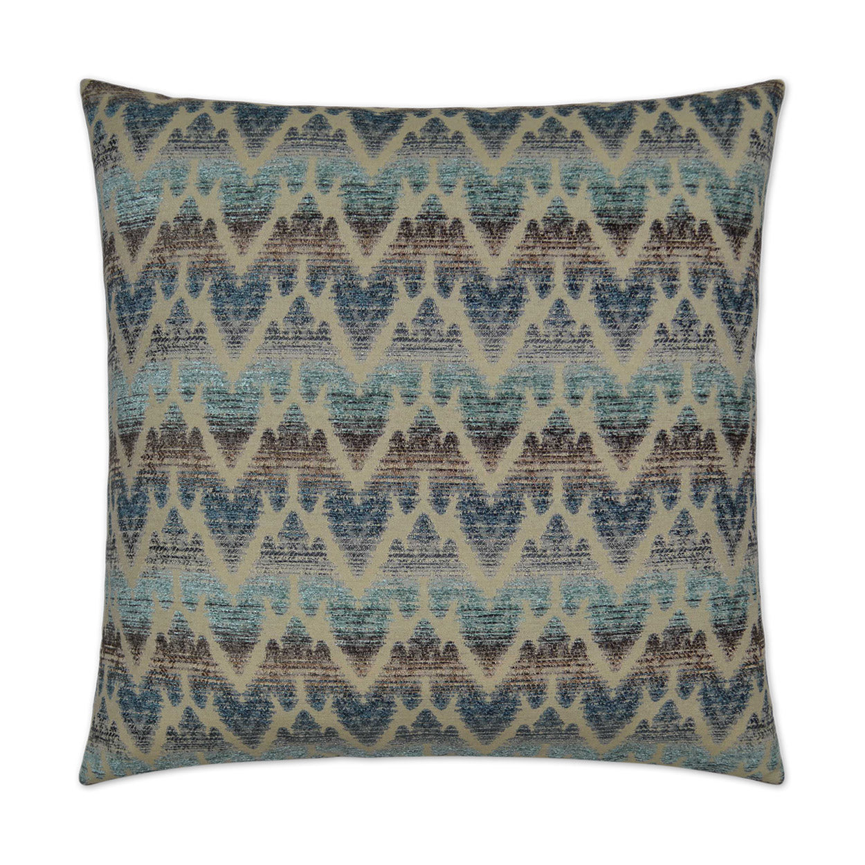 D.V. KAP HOME   24" x 24" Kearney Pillow - Blue Global    - 2734-B-2424