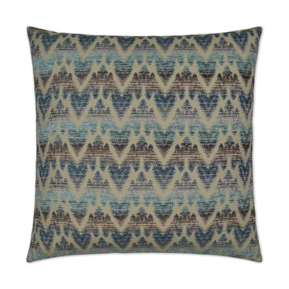 D.V. KAP HOME   24" x 24" Kearney Pillow - Blue Global    - 2734-B-2424