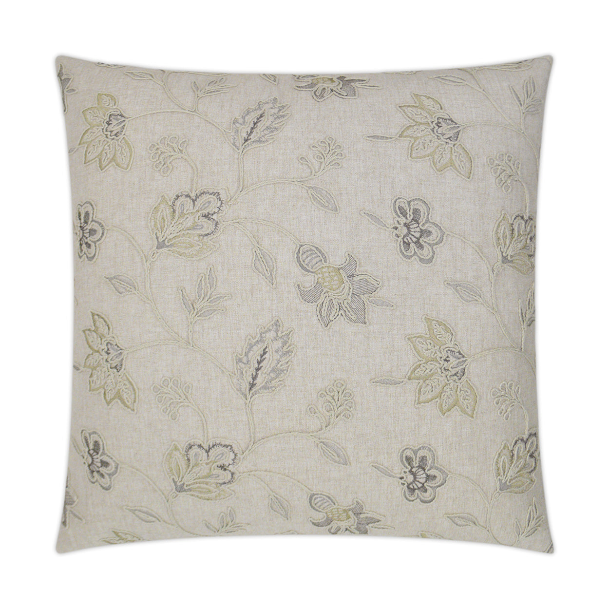 D.V. KAP HOME   24" x 24" Clippert Pillow Floral    - 2737-2424