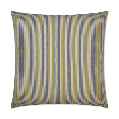 D.V. KAP HOME   24" x 24" Creighton Pillow - Citron Stripes    - 2741-C-2424