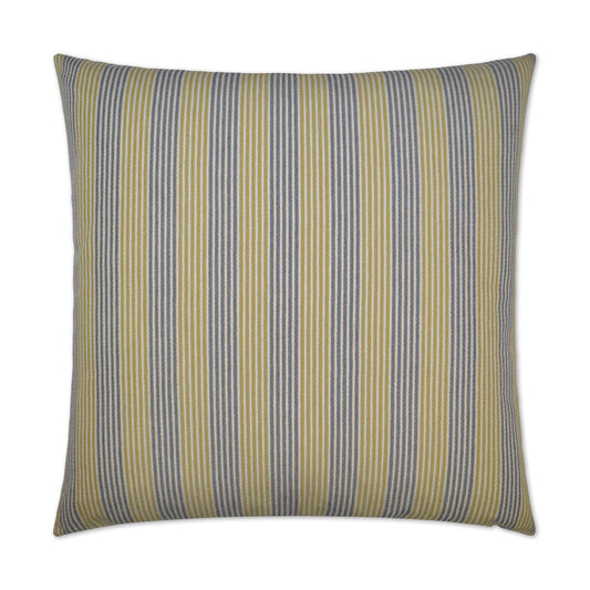 D.V. KAP HOME   24" x 24" Creighton Pillow - Citron Stripes    - 2741-C-2424