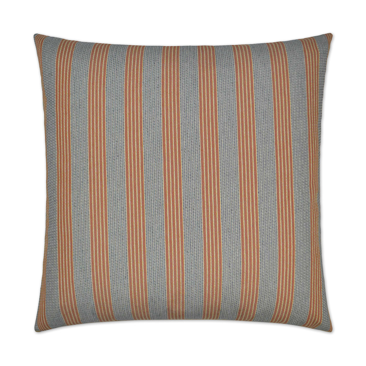 D.V. KAP HOME   24" x 24" Creighton Pillow - Orange Stripes    - 2741-O-2424