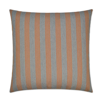 D.V. KAP HOME   24" x 24" Creighton Pillow - Orange Stripes    - 2741-O-2424