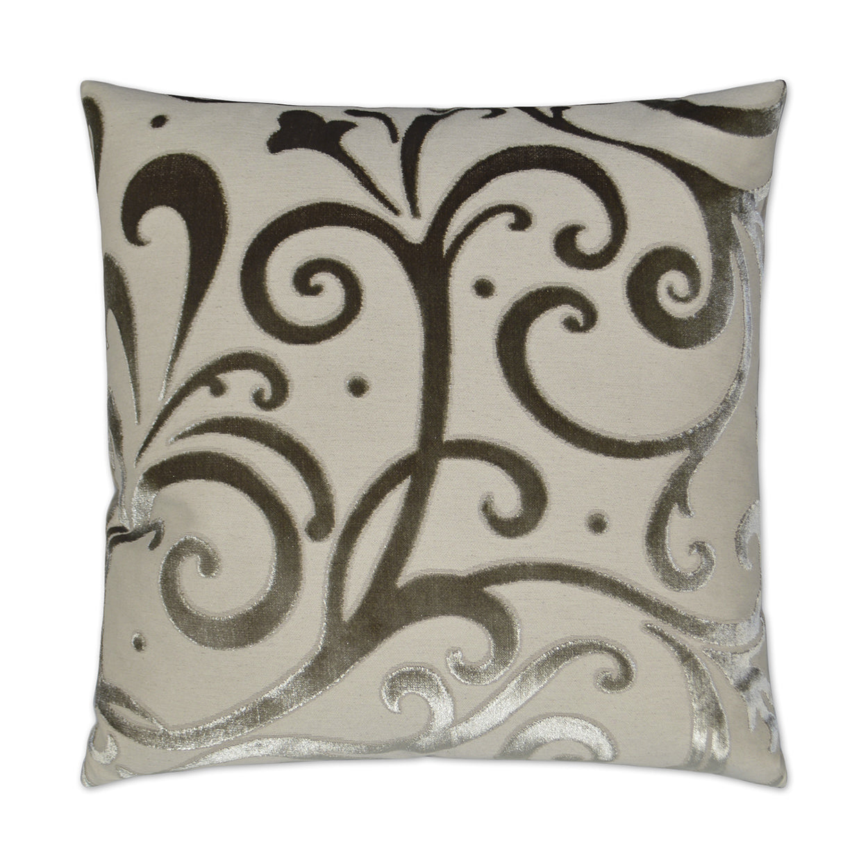 D.V. KAP HOME   24" x 24" Jubilee Pillow - Driftwood Transitional, Floral    - 2742-D-2424